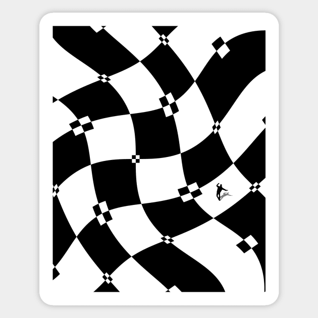 Chess Sticker by Psychedelistan